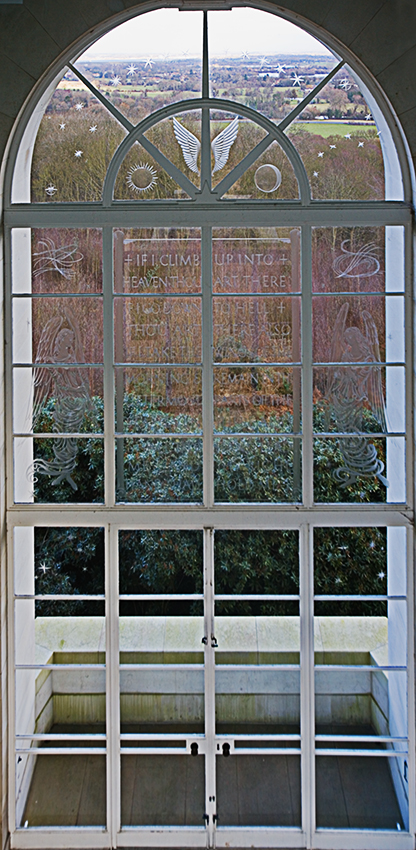 North Clositer window, airman's psalm