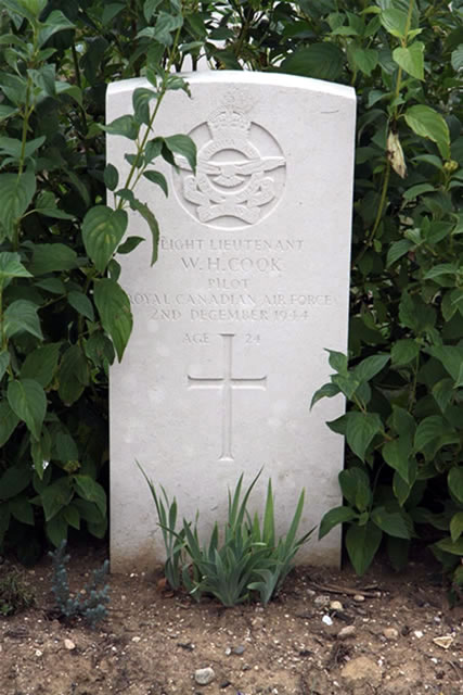 cook headstone from the war graves commission