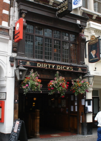 dirty dicks london pub, est'd 1765
