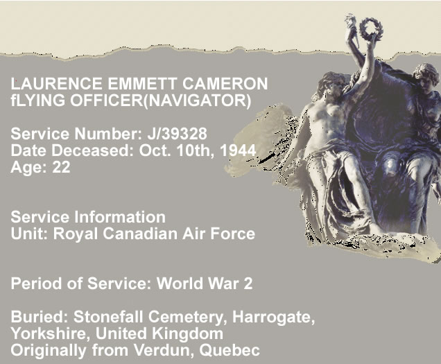 last post for cameron, laurence emmett 