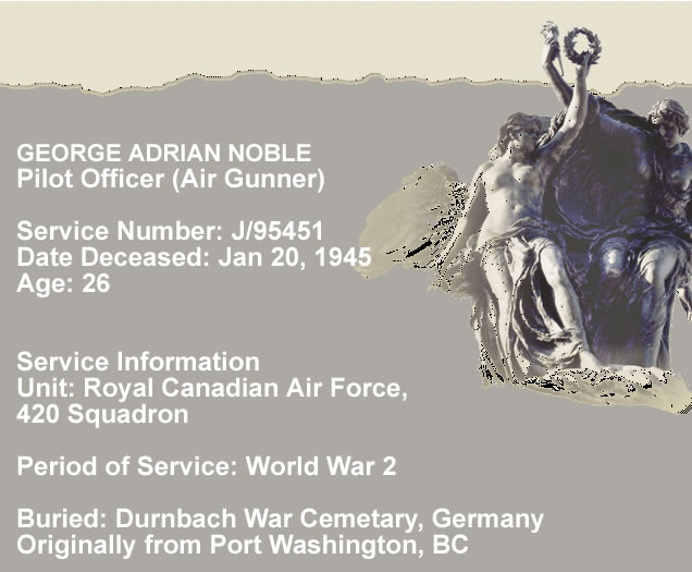 Last Post George Noble RCAF ww2