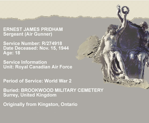 Last post Sgt Pridham RCAF