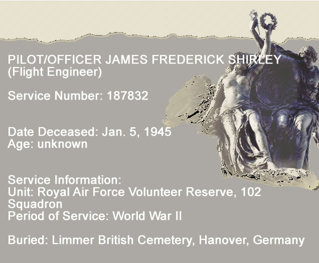 Last Post P/O James Frederick Sshirley