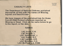 casualty index dnd ww2